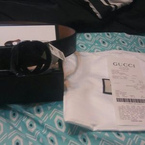 Authentic Black Gucci belt