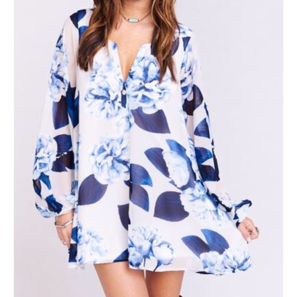 NWT Jamie Tunic - “Bouquet Blue”