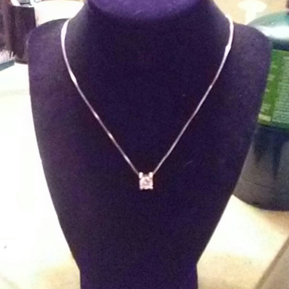 CZ Sterling Silver Necklace