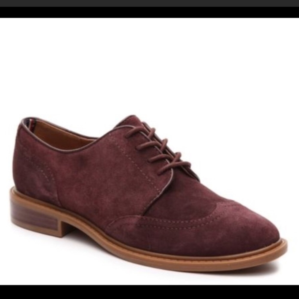 Maroon Tommy Hilfiger Jaynnie Oxfords