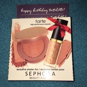 Tarte blush and mini lip paint