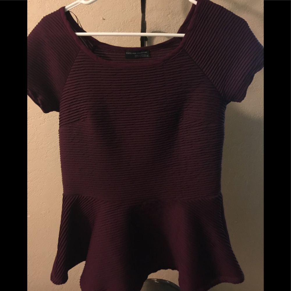 ZARA plum top