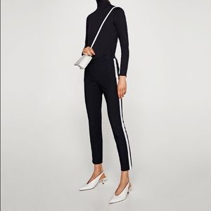 NWOT Zara Chino Trouser with Side Stripe