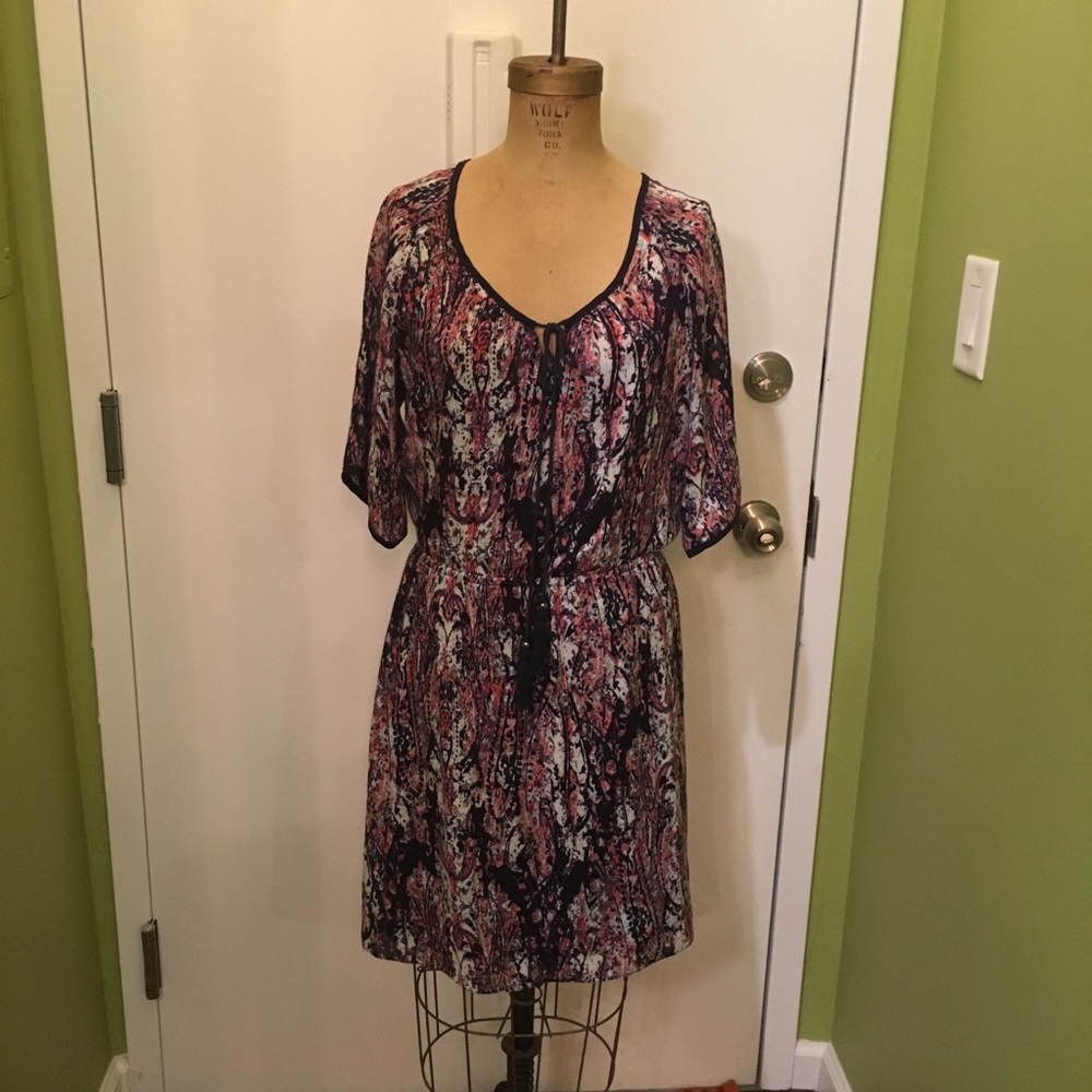 Kut From The Kloth Boho Hippie Tassel Floral Dress