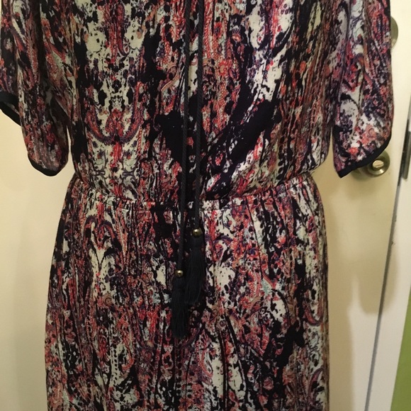 Kut From The Kloth Boho Hippie Tassel Floral Dress - Picture 4 of 6