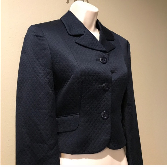 Versace Versus Navy Cropped Blazer - Picture 2 of 7