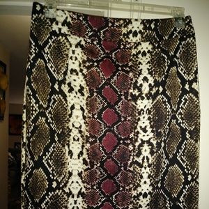 Animal print skirt
