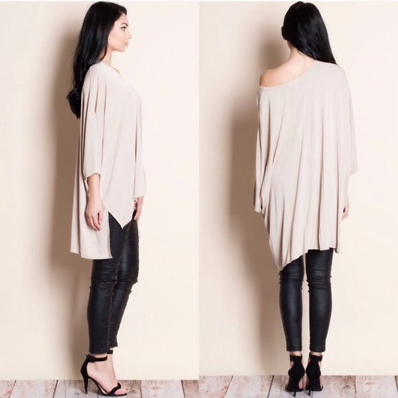 Off the Shoulder Tunic Top - Picture 2 of 3