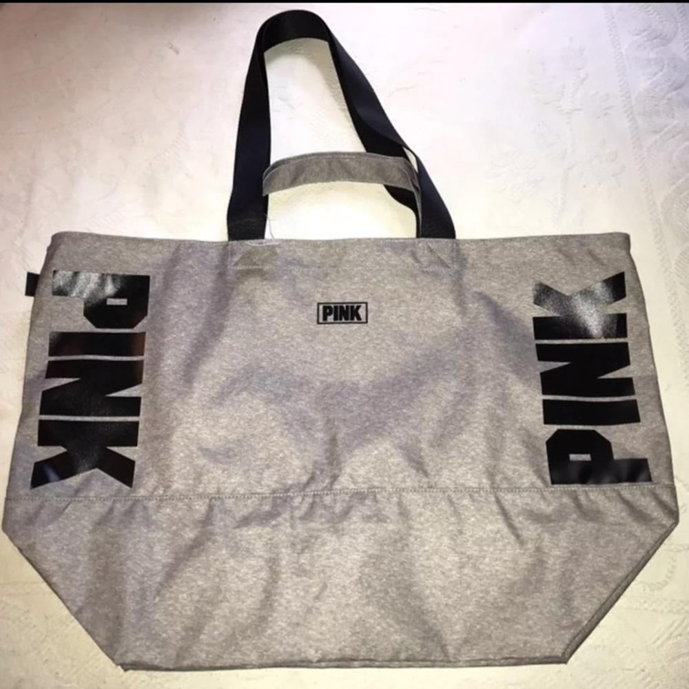 Gray/Black PINK Tote-like Bag