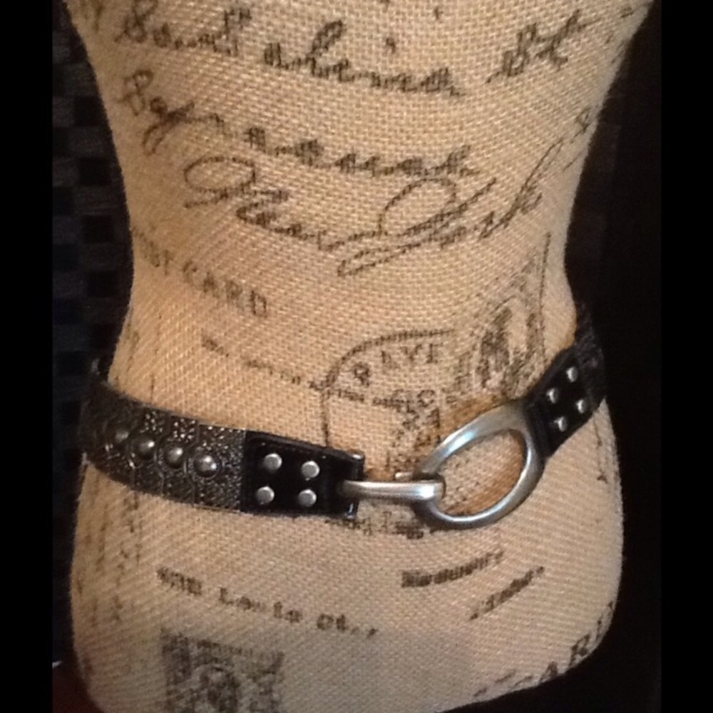 Black and Silver High-Fashion elastic Belt