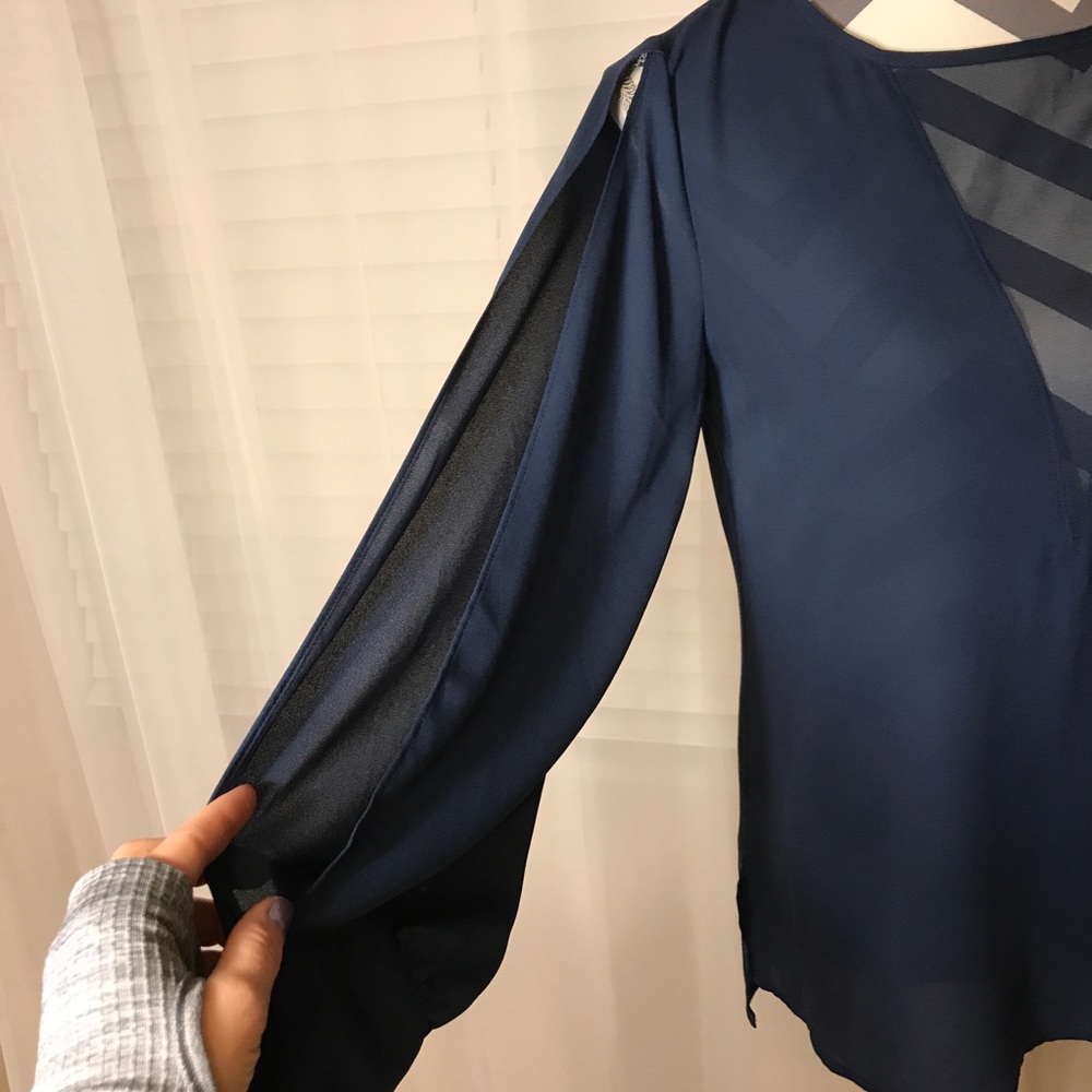 Express Navy Blouse, XS