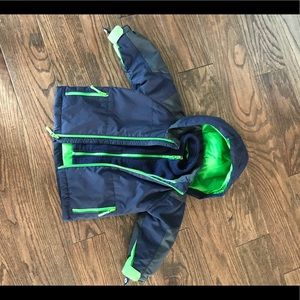 Childrens place coat 18-24 month. Navy green