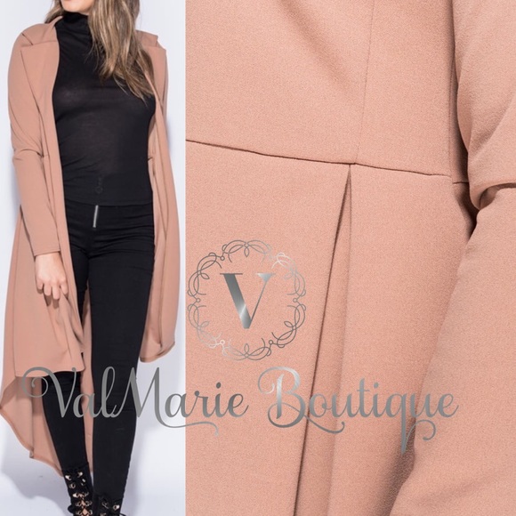 Camel Dipped Hem Duster / Jacket - Picture 4 of 4