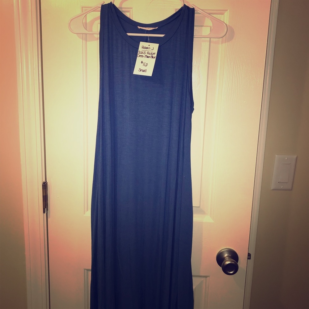 Blue Reborn J sleeveless dress