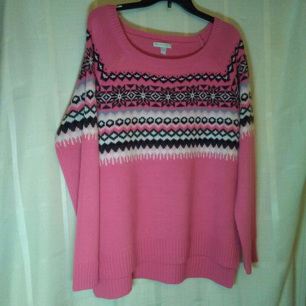 New ! NY & CO pink sweater / medium