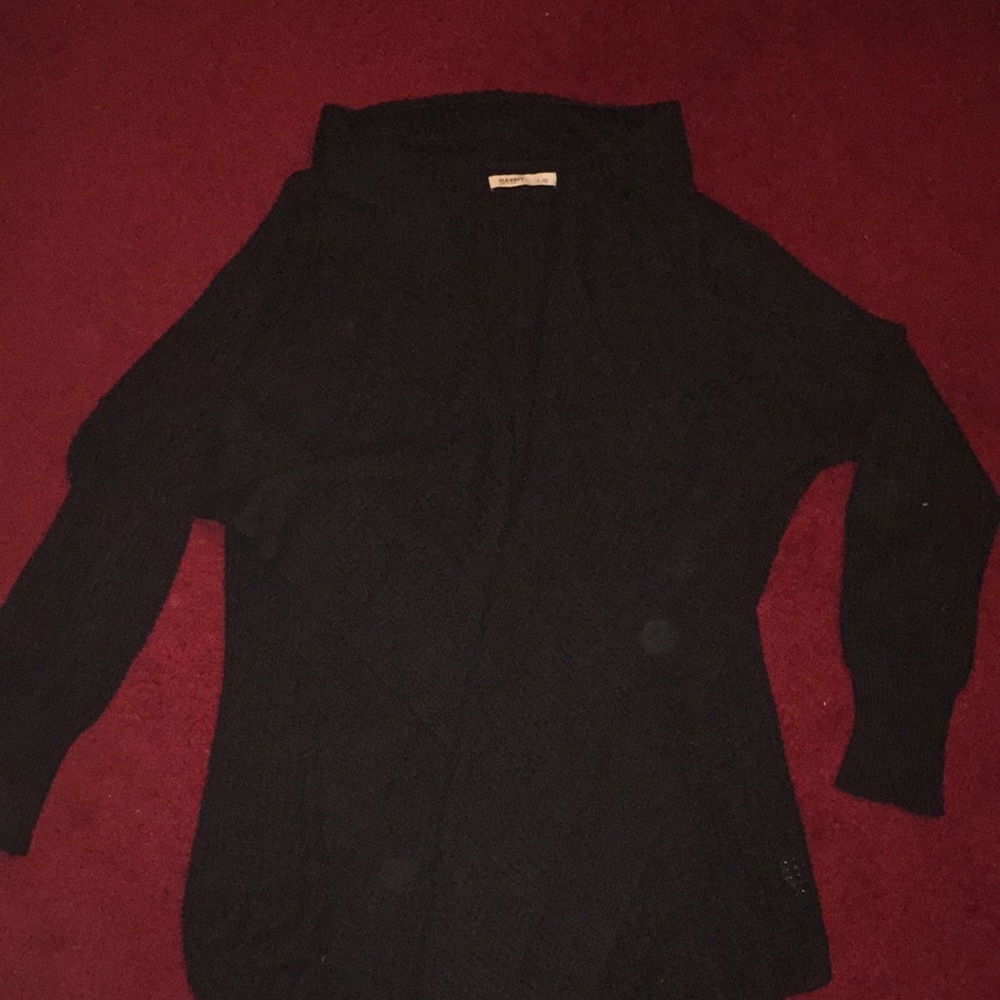 Black cardigan