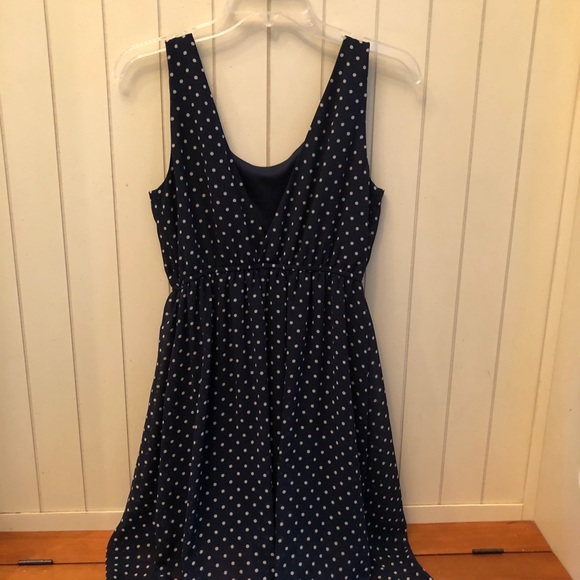 Navy High Low Dress - Picture 2 of 4