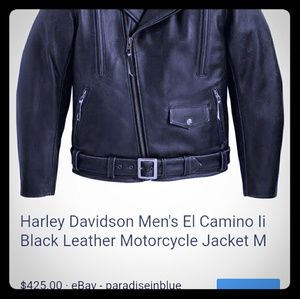 Harley Davidson leather riding jacket