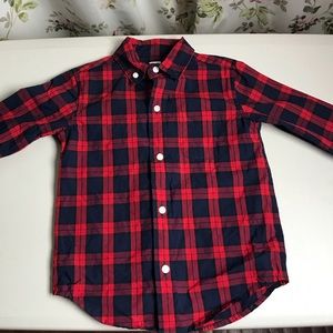 Janie and jack plaid dress shirt. Size 3.