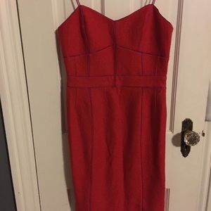 Red spaghetti strap dress