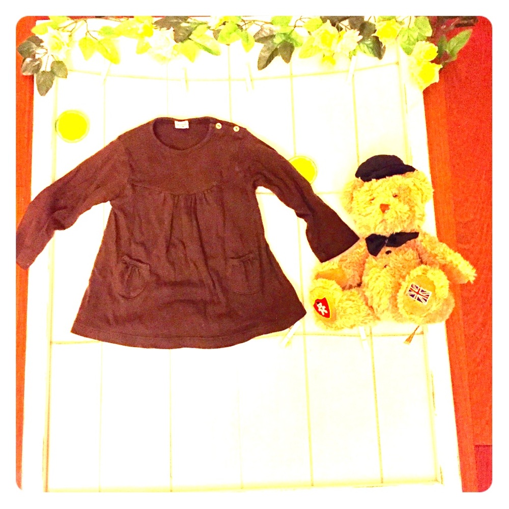 Splendid brown long-sleeve girls tee