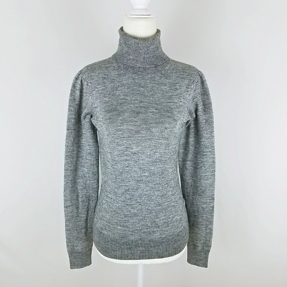 French Connection Gray Turtleneck Sweater