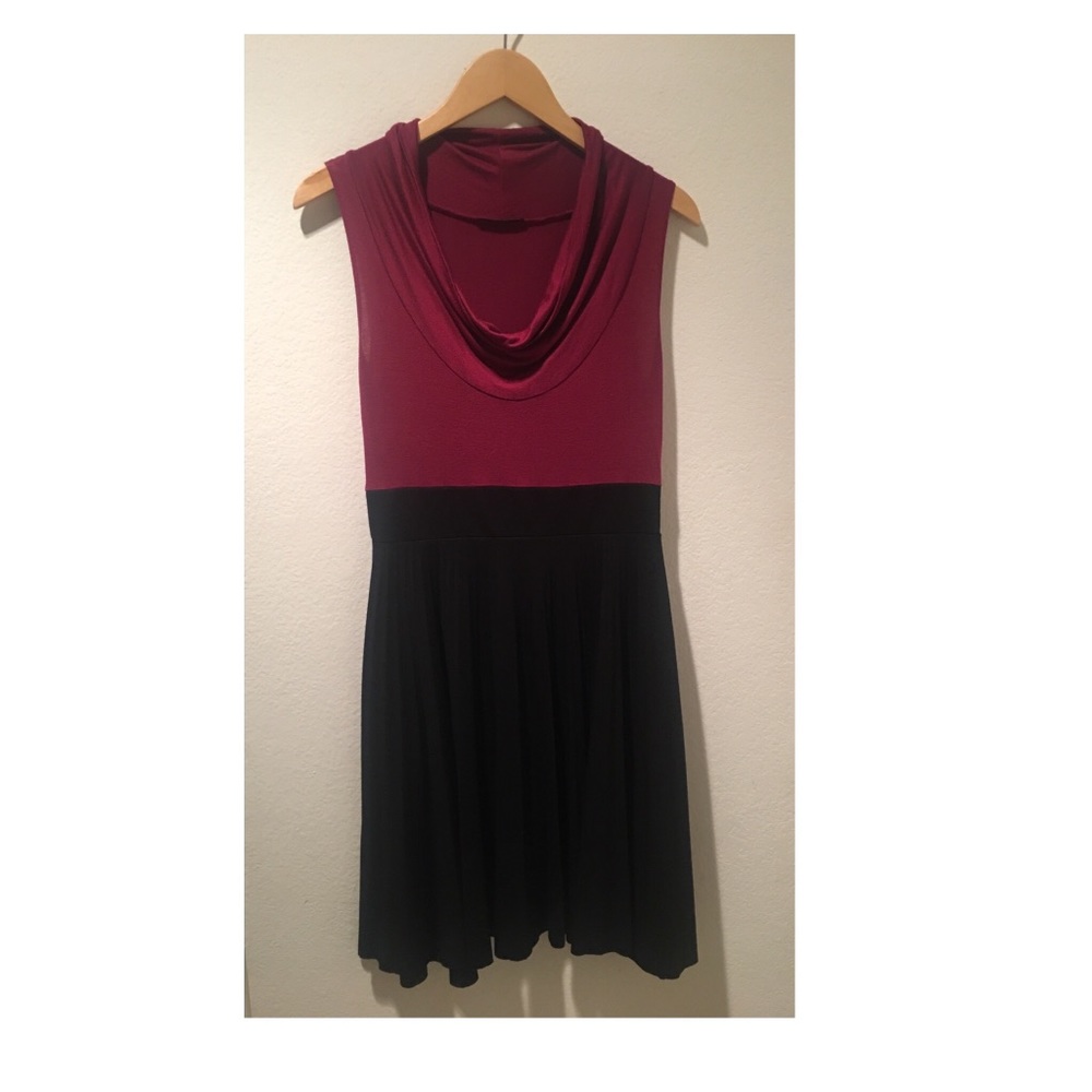 Flirty Cowl-neck Dress