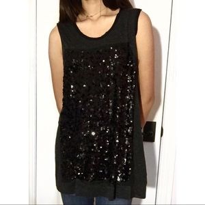 Vera Wang Sequin Dress/Tunic Sleeveless