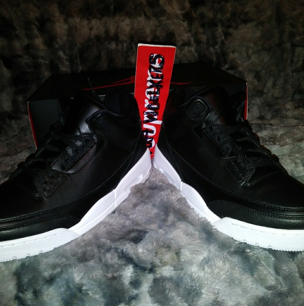 Rare Brand New 11 Nike Jordan Retro 3 Black