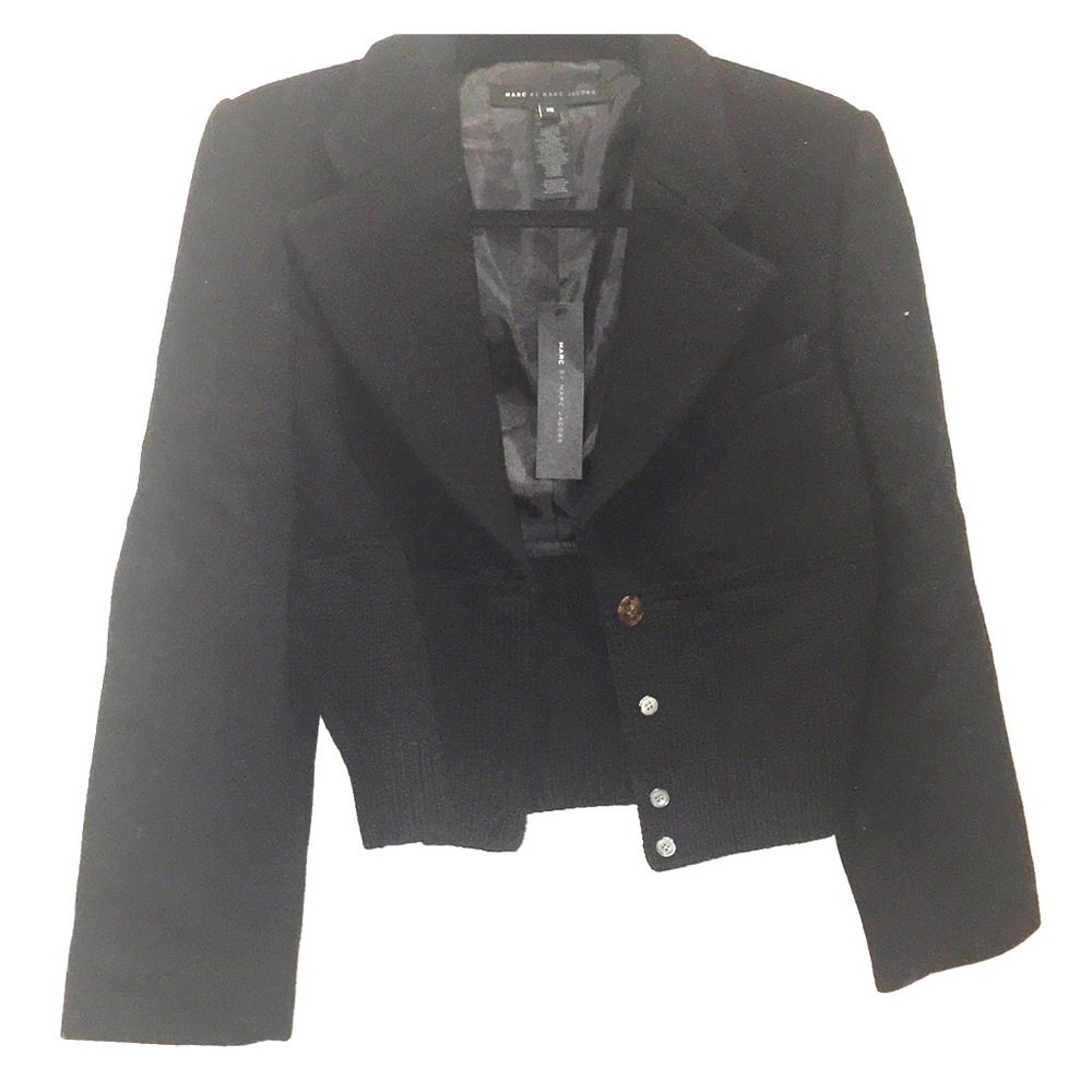 Marc by Marc Jacobs Black Cropped Jacket