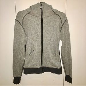 💵SALE!💵 Two-Tone Grey Knit Scuba Hoodie