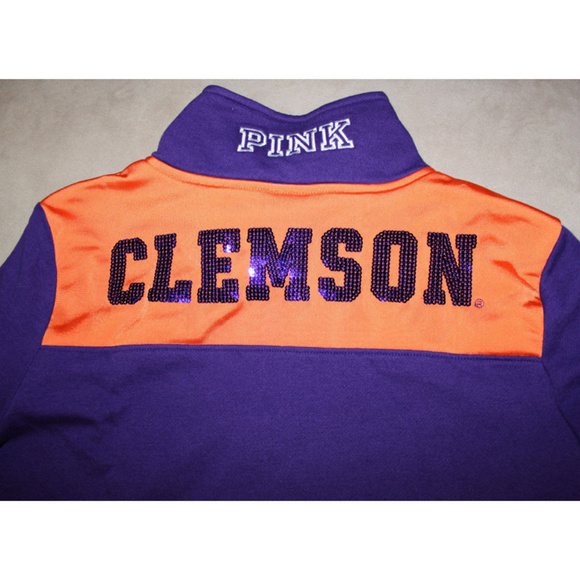 PINK Victoria's Secret Tops - Victoria's Secret CLEMSON TIGERS Sweatshirt Jacket