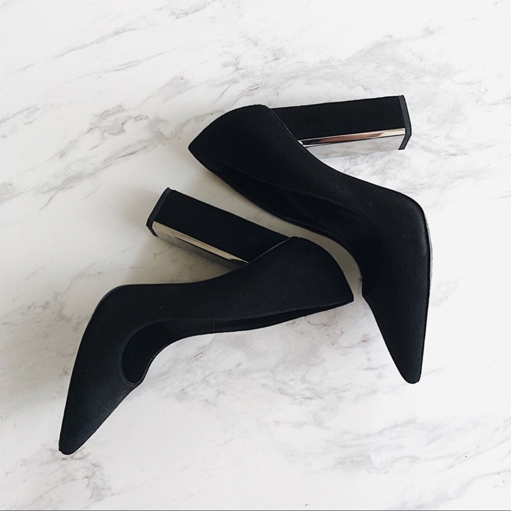 All Saints suede heels