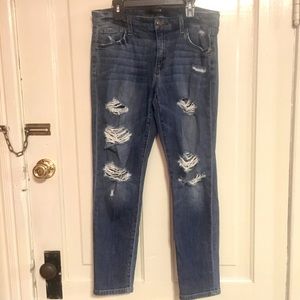 Joe's Ripped Slim Crop Boyfriend Jeans 27