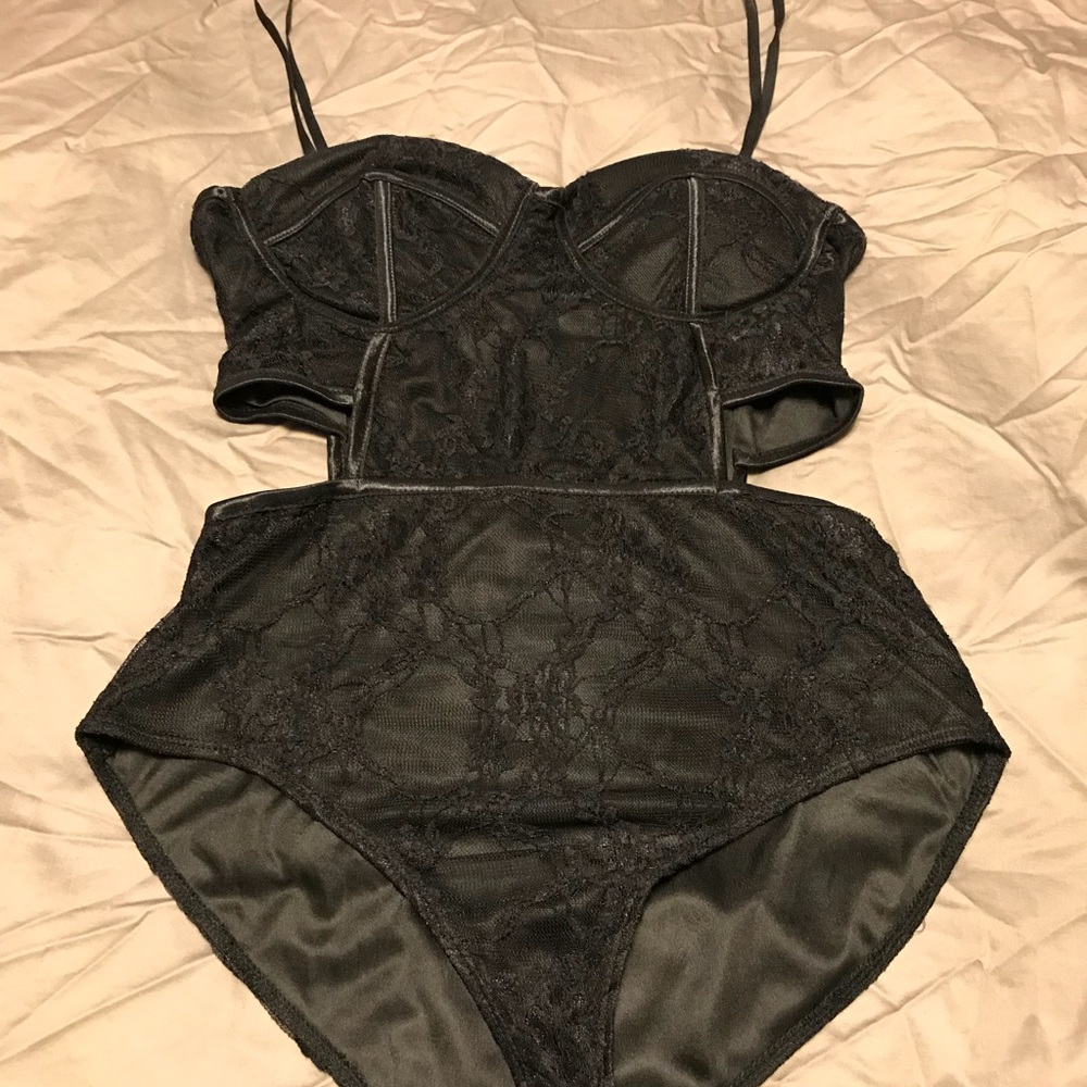 Laced onesie.