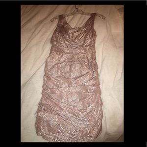 Nude sparkly Express cocktail dress
