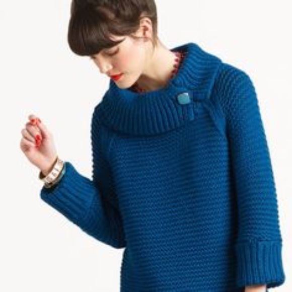 Kate Spade Small Alyssa sweater chunky knit teal NWT Kate Spade Small Alyssa sweater chunky knit teal NWT