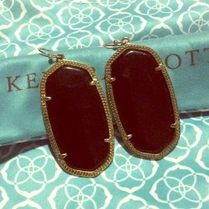 Kendra Scott Danielle Gold Earrings In Black