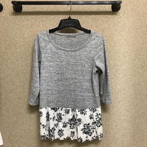 Loveappella floral detailed shirt