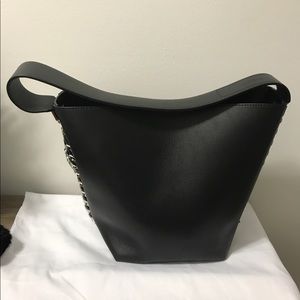 Givenchy Leather Chain Tote Bag (Black)