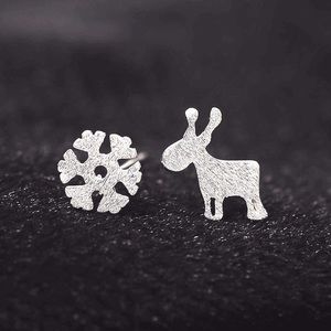 ✨ Holiday Snowflake & Moose Stud Earrings
