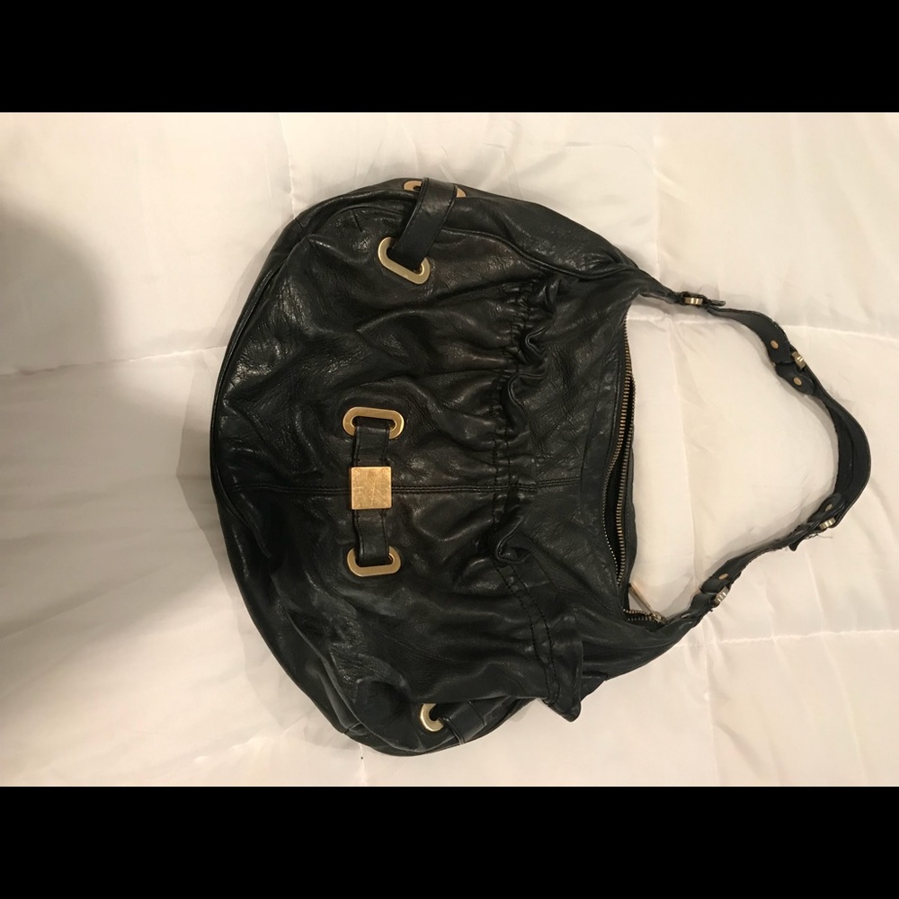 Black leather Botkier bag