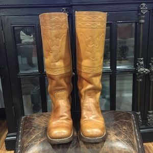 Vintage Frye Black Label Campus Boots SZ 6.5B