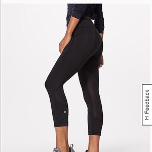 lululemon pace rival crop pant FIRM ON PRICE