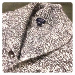JCrew Shawl Collar Cardigan in marled wool/alpaca