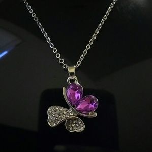 Beautiful purple stone necklace