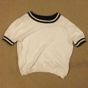 White crop top