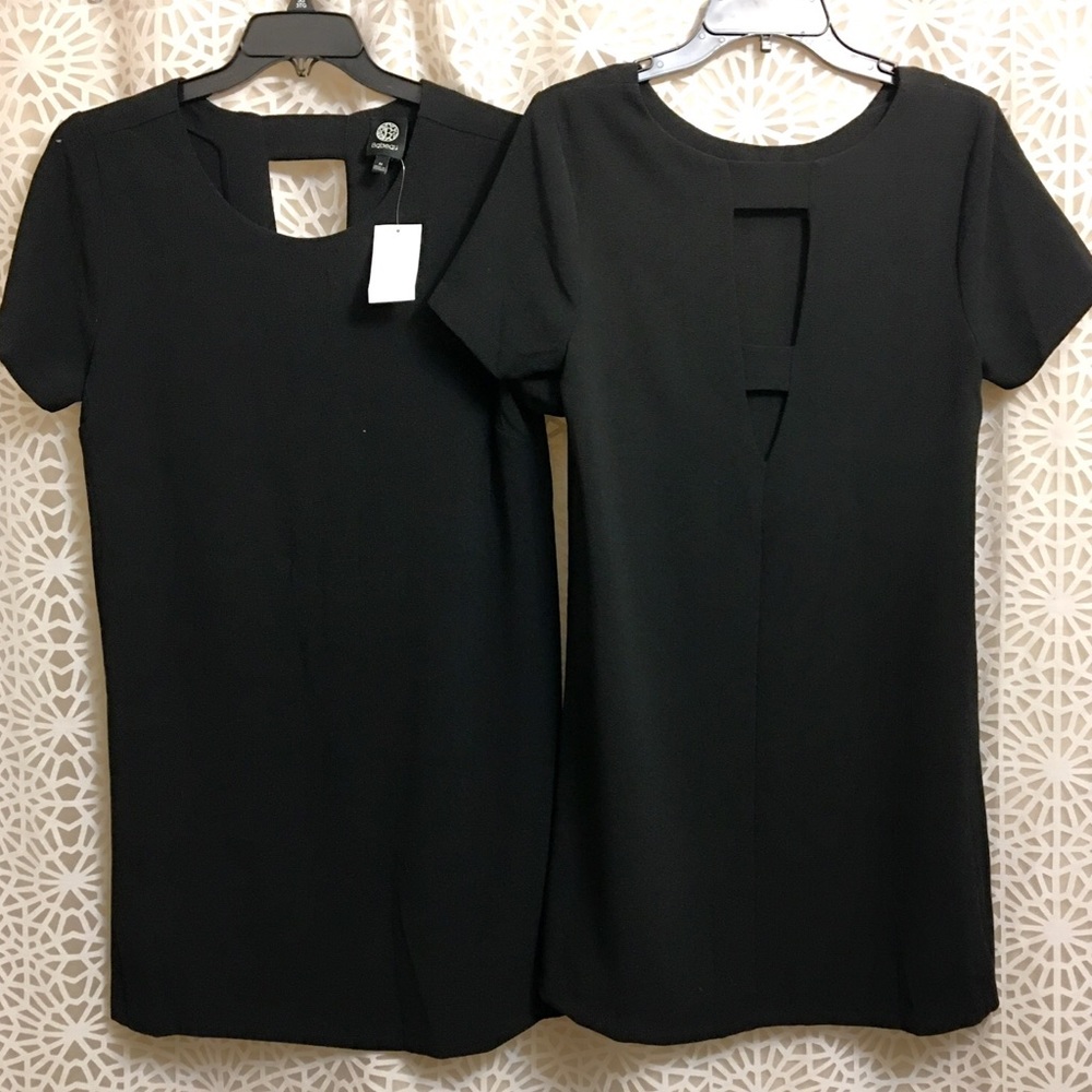 🙋🏼NWT Bobeau S/S Shift Dress w/ Cut Out Back