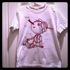 STITCHED Pinocchio T-Shirt White Unisex