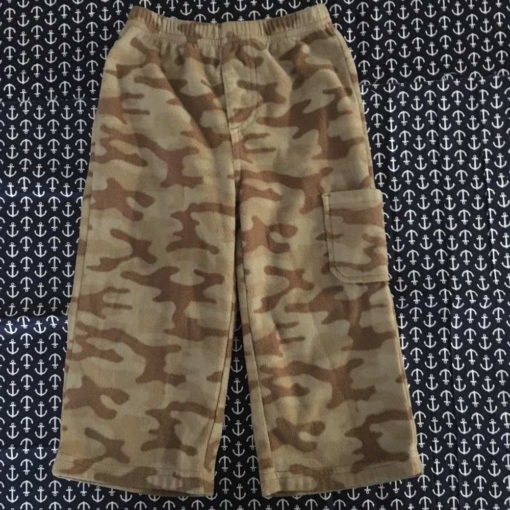 ⭐️ Tan Desert Camo Fleece “Semi-Cargo” Pants